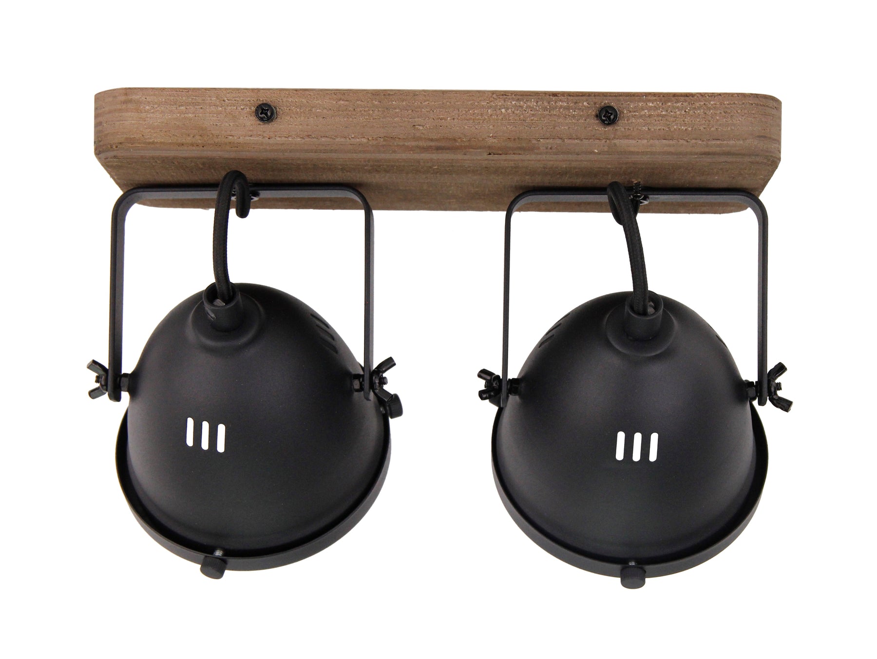 Chericoni Bella plafondspot, 2 lichts, Ø 12 cm, GU10, zwart, minimalistisch en industrieel ontwerp voor accentverlichting.