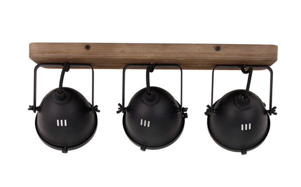 Chericoni Bella plafondspot, 3 lichts, Ø 12 cm, GU10, zwart, modern en veelzijdig, perfect voor accentverlichting in elk interieur.