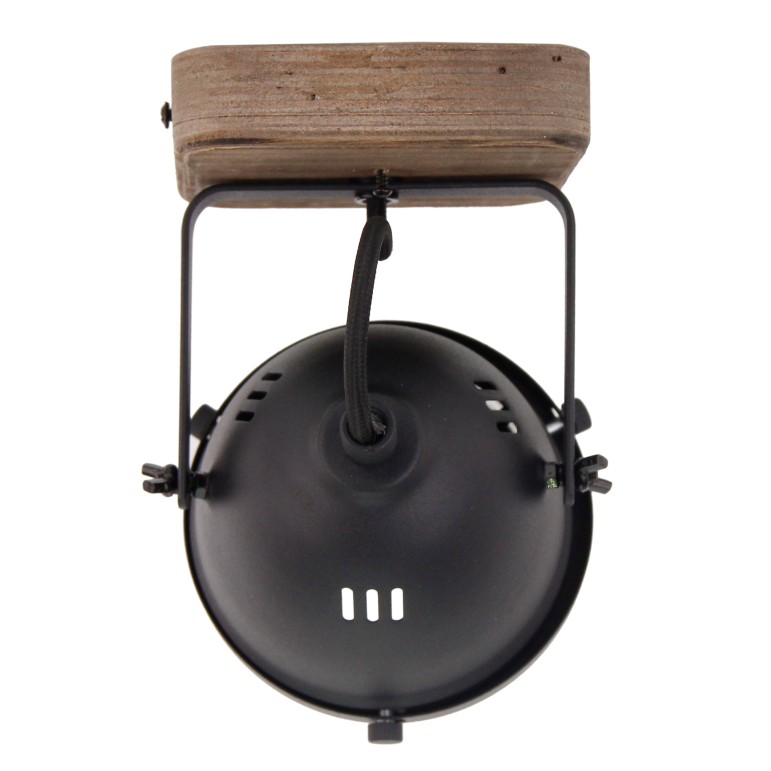 Der schwarze Chericoni Bella Spot mit GU10-Lampe, Ø12 cm, 1-flammig, sorgt für stilvolles und fokussiertes Licht.