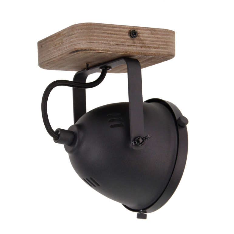 Minimalistischer Chericoni Bella Spot, Ø12 cm, 1-flammig, Schwarz, perfekt für moderne Einrichtungen und Akzentbeleuchtung.