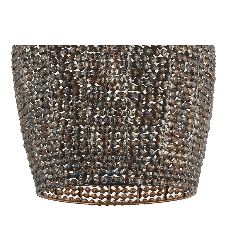 Chericoni Bilancia Pendellampe, schwarz, Ø32 cm, 1-flammig, modernes Materialmix aus Eisen und Metall.