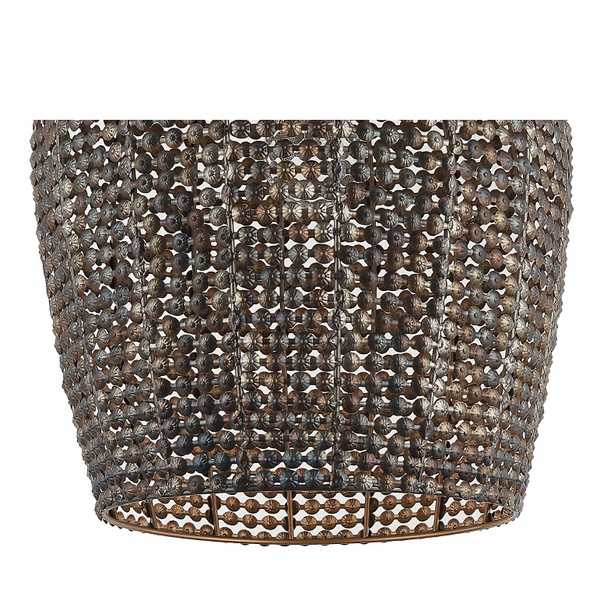 Chericoni Bilancia Pendellampe, schwarz, Ø32 cm, 1-flammig, modernes Materialmix aus Eisen und Metall.