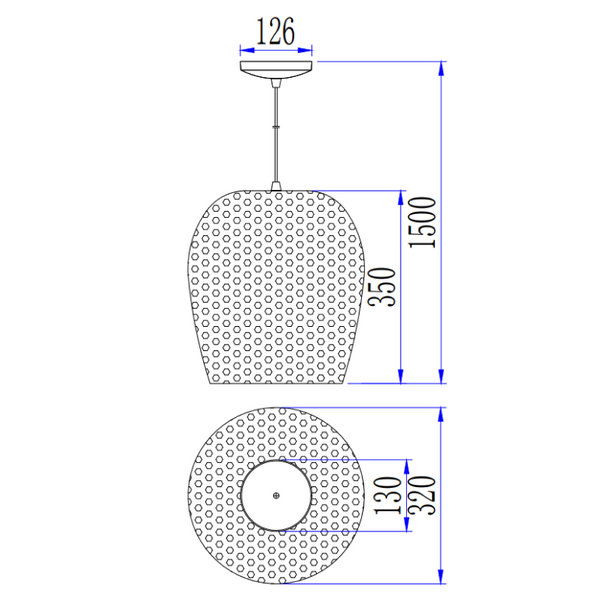 Zeitlose Hängelampe Chericoni Bilancia, schwarz, Ø32 cm, Eisen und Metall, 1-flammig, dekorativ und funktional.