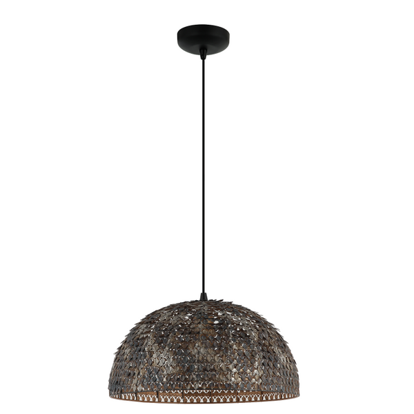 Runde Hängelampe Chericoni Bilancia, schwarz, 1-flammig, Ø40 cm, aus Eisen und Metall gefertigt.