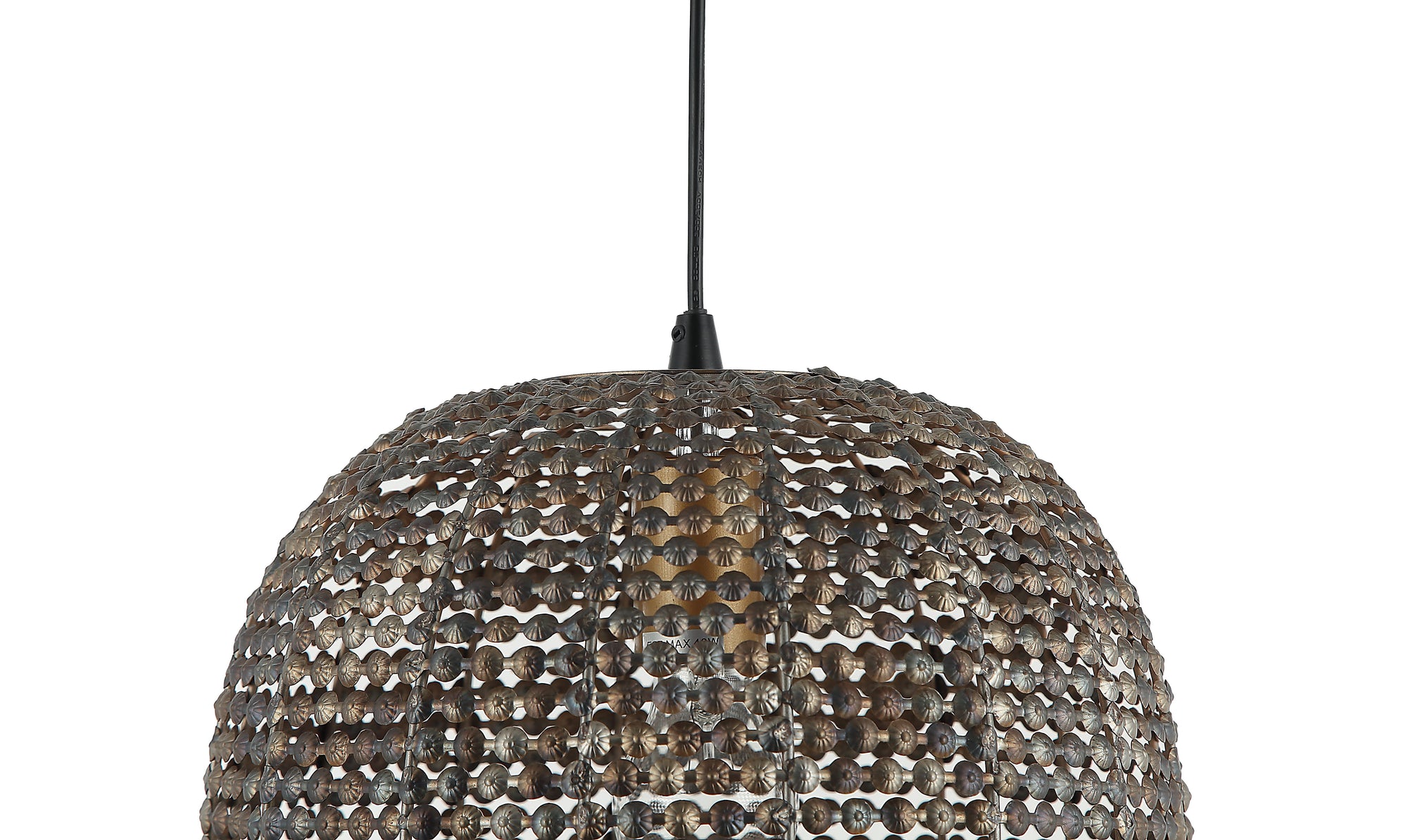 Zwarte Chericoni Bilancia hanglamp, Ø32 cm, gemaakt van stevig ijzer en metaal; geschikt voor een stoer industrieel interieur.