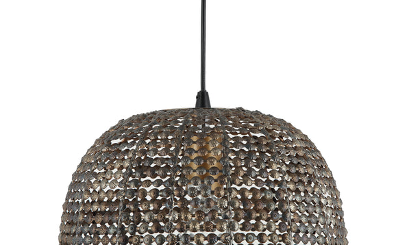 Zwarte Chericoni Bilancia hanglamp, Ø32 cm, gemaakt van stevig ijzer en metaal; geschikt voor een stoer industrieel interieur.