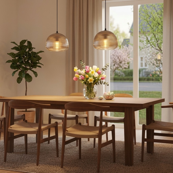 Chericoni Bra Pendant Lamp - 1 light - Ø25 cm - Gray - Made of Glass