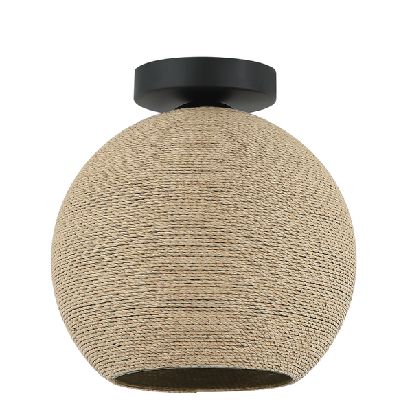 Die runde Chericoni Carpi Deckenlampe aus Holz spendet dank Ø25 cm und 1-flammiger Beleuchtung harmonisches Raumlicht.