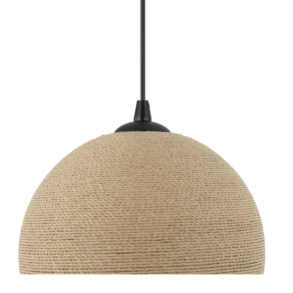 Natürliche Eleganz: Chericoni Carpi Pendelleuchte, Ø25 cm, aus Holz gefertigt, 1-flammig, ideal für Ess- und Wohnbereiche.