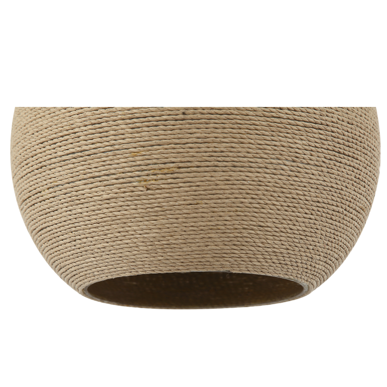 Die Chericoni Carpi Holz-Hängelampe mit Ø25 cm Durchmesser sorgt mit ihrer 1-flammigen Lichtquelle für ein harmonisches Raumgefühl.