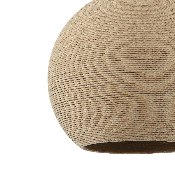 Zijkantdetail van de Chericoni Carpi hanglamp, Ø25 cm, met een elegant houten ontwerp voor een warme uitstraling.