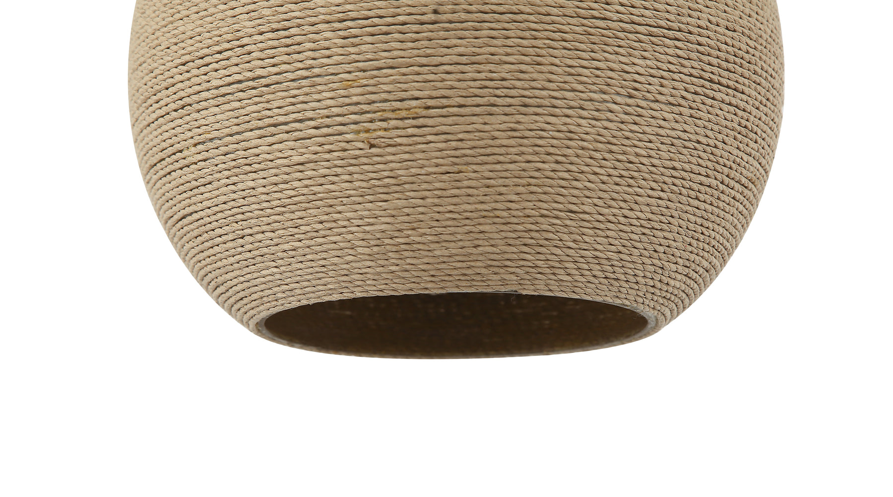 Onder aanzicht van de Chericoni Carpi hanglamp met 1 licht, Ø25 cm, met houten details en een elegante afwerking.