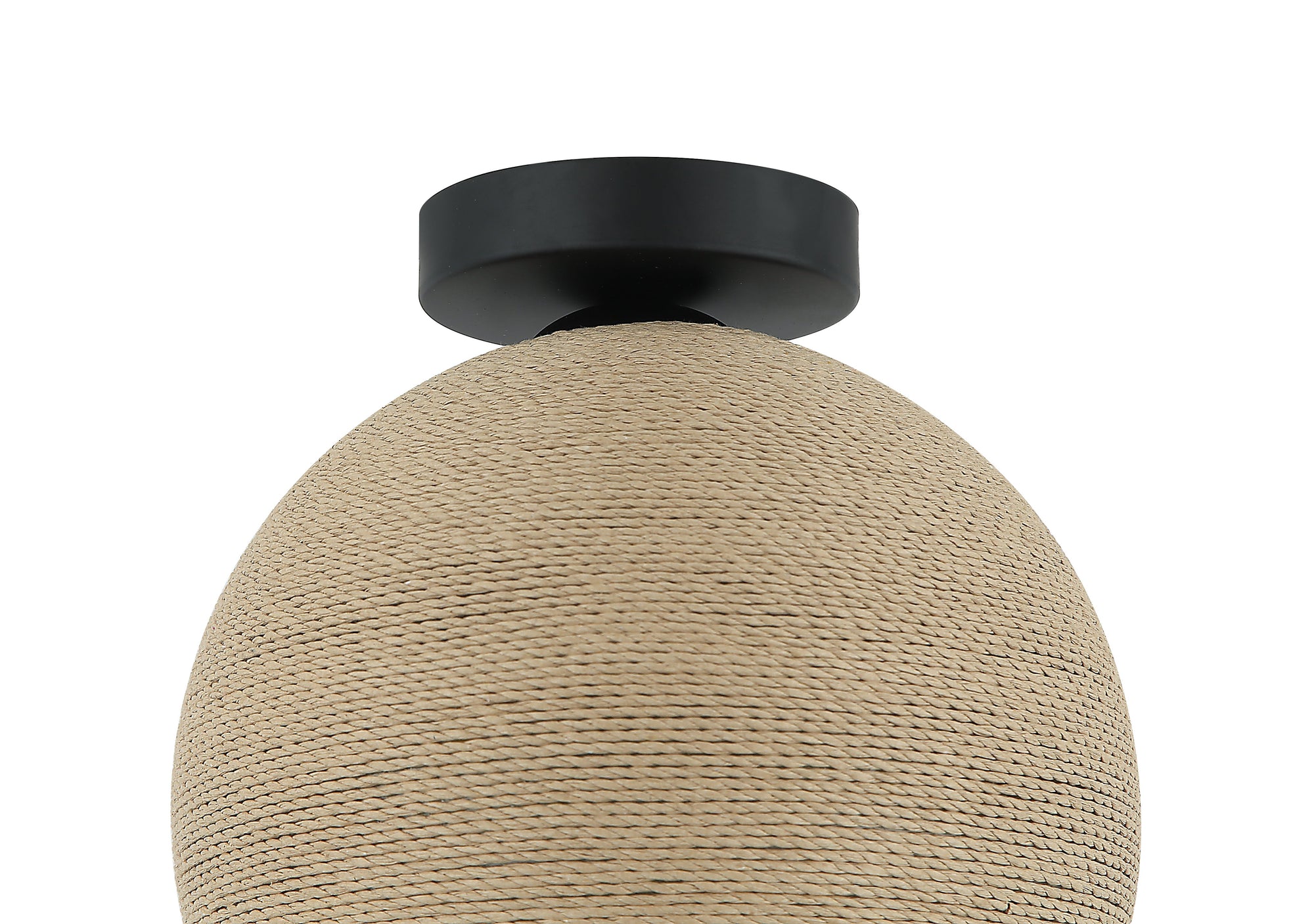 Detailaanzicht van de Chericoni Carpi plafondlamp met 1 licht, Ø 25 cm, gemaakt van hout, benadrukt de hoogwaardige afwerking.