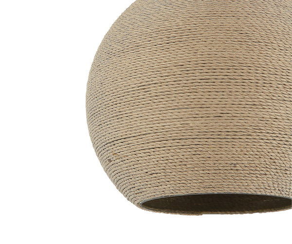 Chericoni Carpi plafondlamp van hout, 1 licht, Ø 25 cm, zijaanzicht dat de elegante en moderne uitstraling benadrukt.