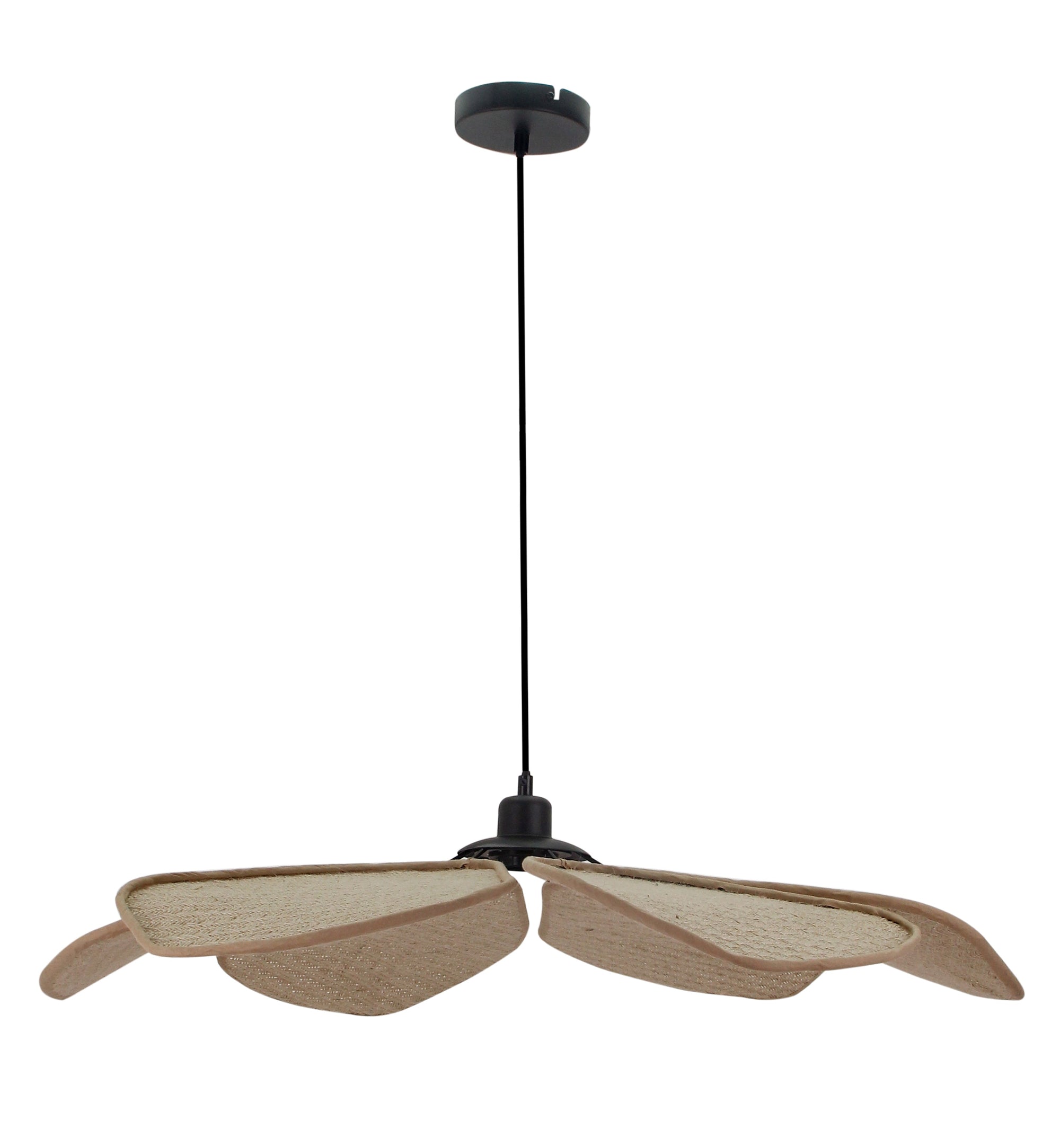 Hanglamp Chericoni Corvo, bruin, Ø80 cm, 1 lichtpunt. Stijlvol en groot design voor sfeervolle interieurverlichting.