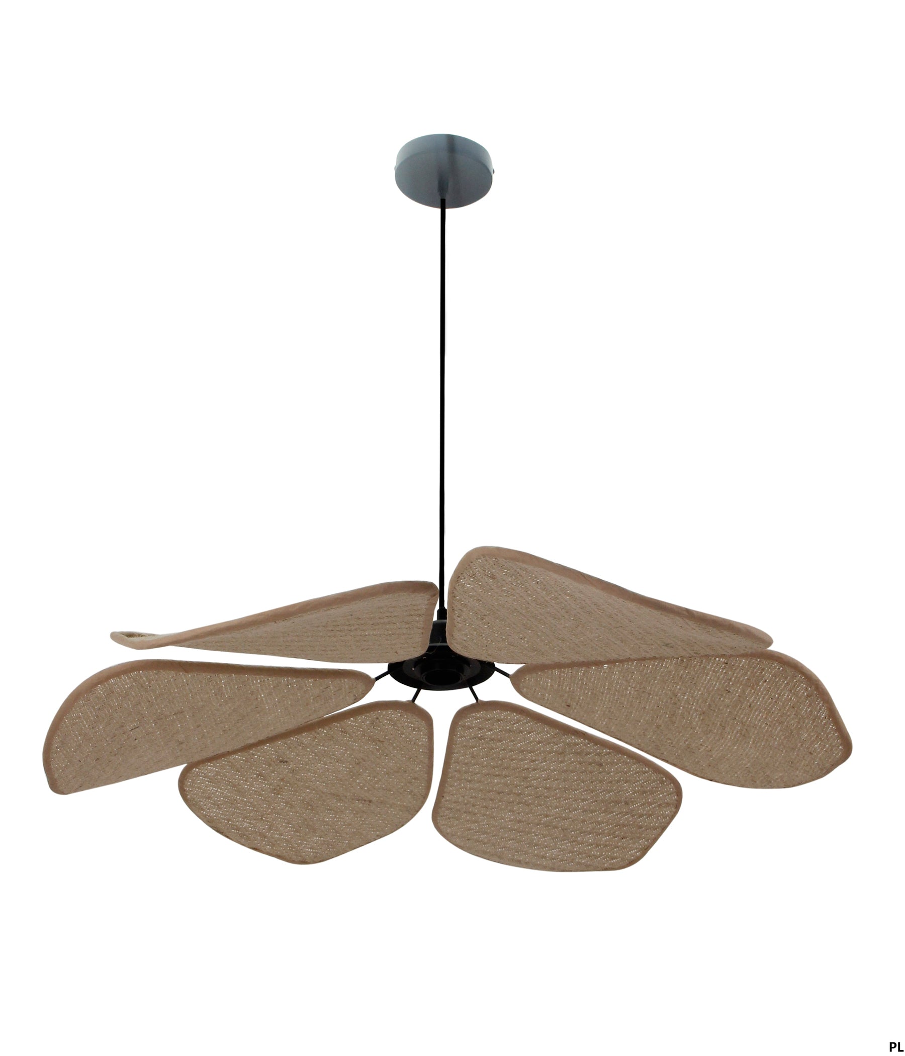 Hanglamp Chericoni Corvo, bruin, Ø80 cm, 1 lichtpunt. Stijlvol en groot design voor sfeervolle interieurverlichting.