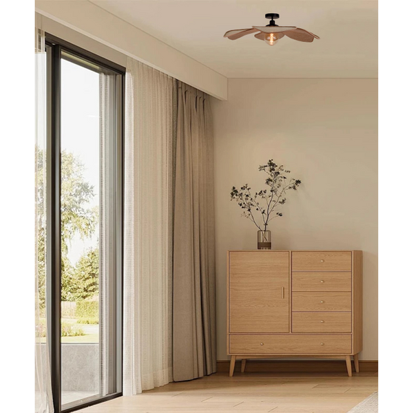 Hängelampe Chericoni Corvo – große Ø80 cm Deckenleuchte aus Sisal