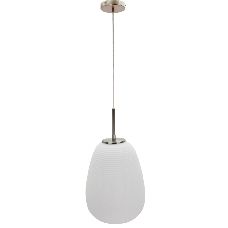 Chericoni Costola Hängelampe, Ø24 cm, 1-flammig, Glas & Metall, vereint klare Linien und dezente Eleganz.