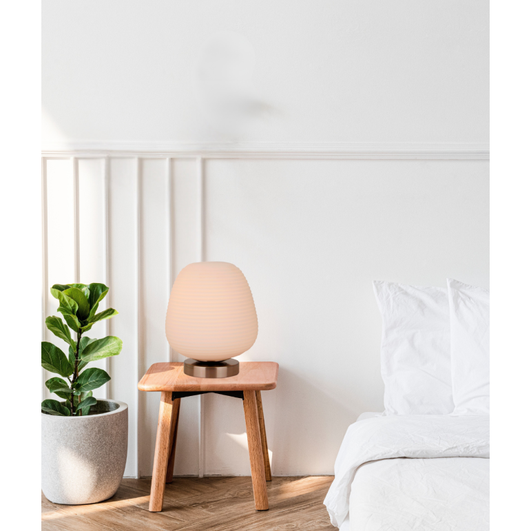 Lampada da Tavolo Chericoni Costola - 1 luce - Ø21 cm - Vetro e Metallo - Design Italiano - Produttore Olandese