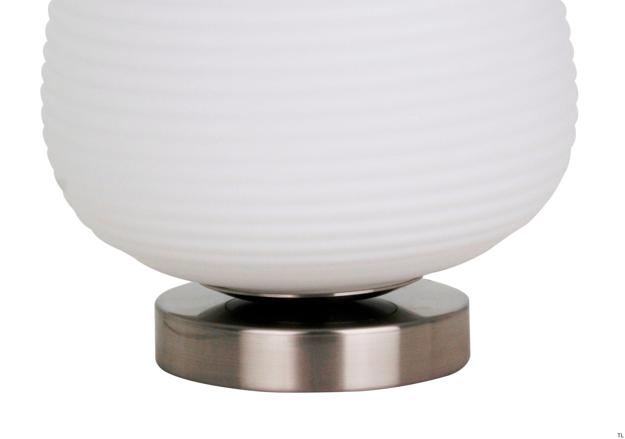 Close-up van de Chericoni Costola tafellamp, 1 lichts, 21 cm, met matte afwerking van ijzer en metaal.