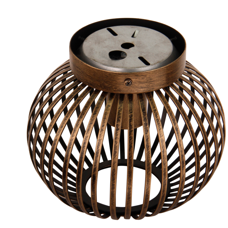 Die bronzefarbene Chericoni Curvato Deckenleuchte, Ø20 cm, 1-flammig, sorgt für dekoratives und funktionales Licht.