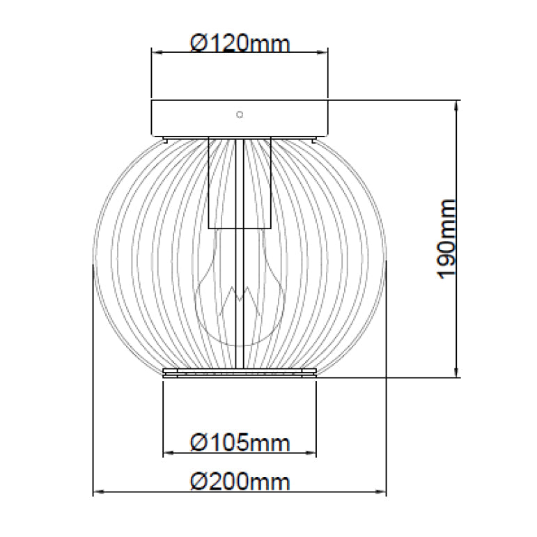 Chericoni Curvato Deckenleuchte, Ø20 cm, 1-flammig, in Gold, bringt luxuriösen Glanz und harmonische Beleuchtung in den Raum.