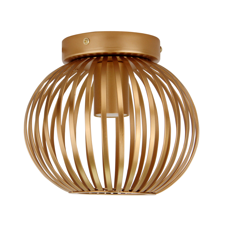 Goldfarbene Chericoni Curvato Lampe für die Decke, Ø20 cm, 1-flammig, schafft edle Lichtmomente.