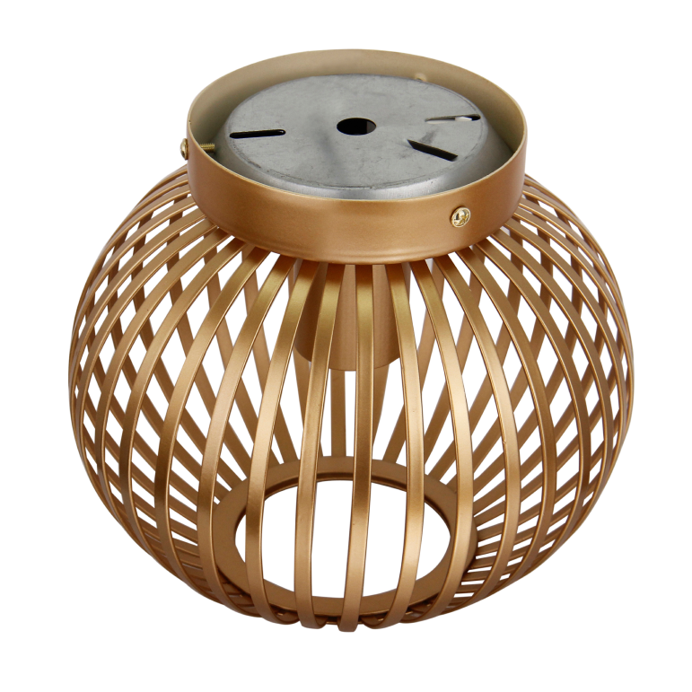 Kompakte Chericoni Curvato Deckenlampe, Ø20 cm, 1-flammig, Gold, perfekt für Flur, Wohn- oder Esszimmer.