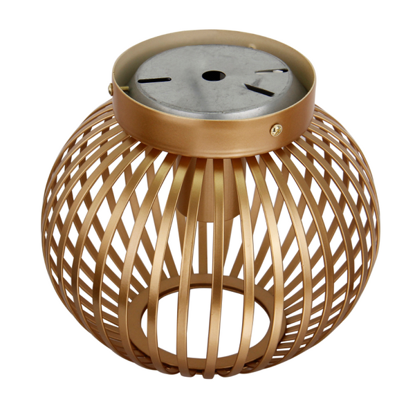 Kompakte Chericoni Curvato Deckenlampe, Ø20 cm, 1-flammig, Gold, perfekt für Flur, Wohn- oder Esszimmer.