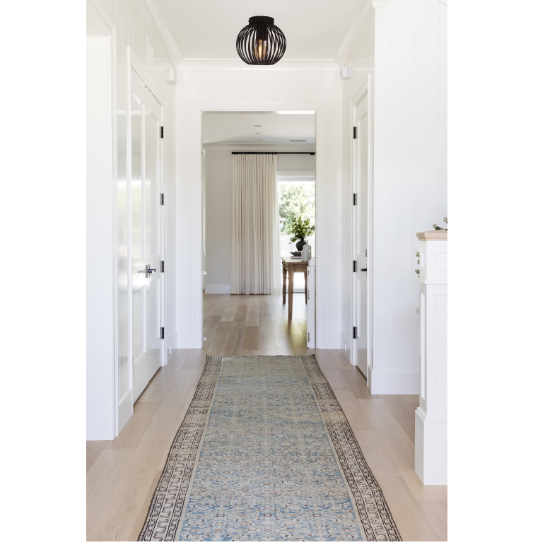 Kompakte Chericoni Curvato Deckenlampe, Ø20 cm, 1-flammig, Schwarz, passend für Flur, Küche oder Wohnzimmer.