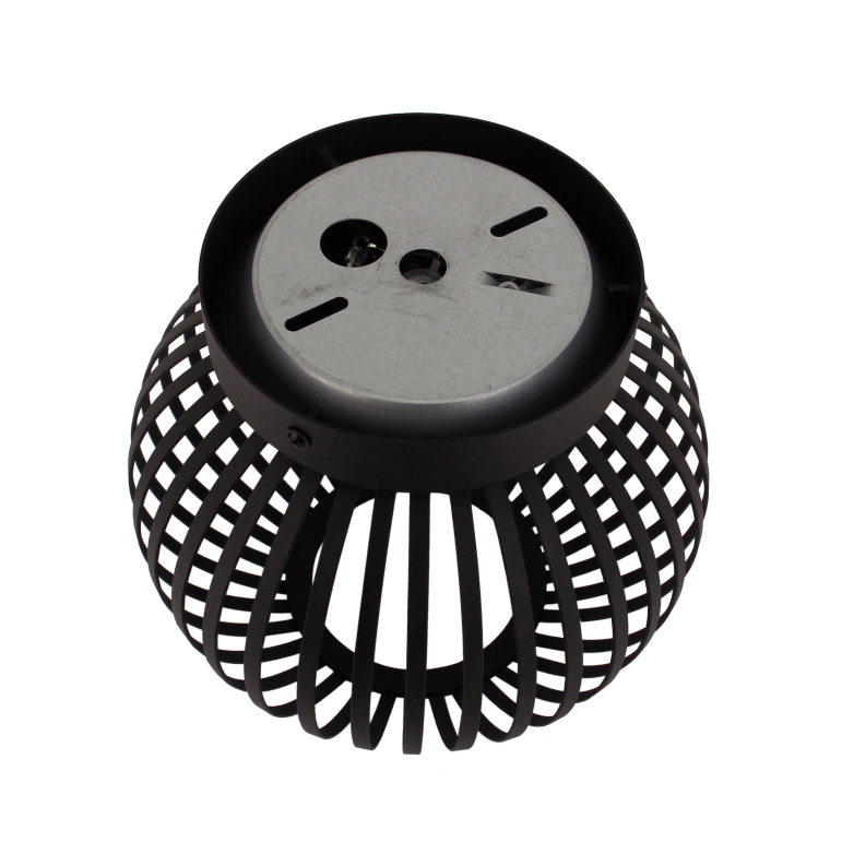 Die Chericoni Curvato Deckenleuchte, Ø20 cm, 1-flammig, in Schwarz, kombiniert elegantes Design mit funktionaler Beleuchtung.