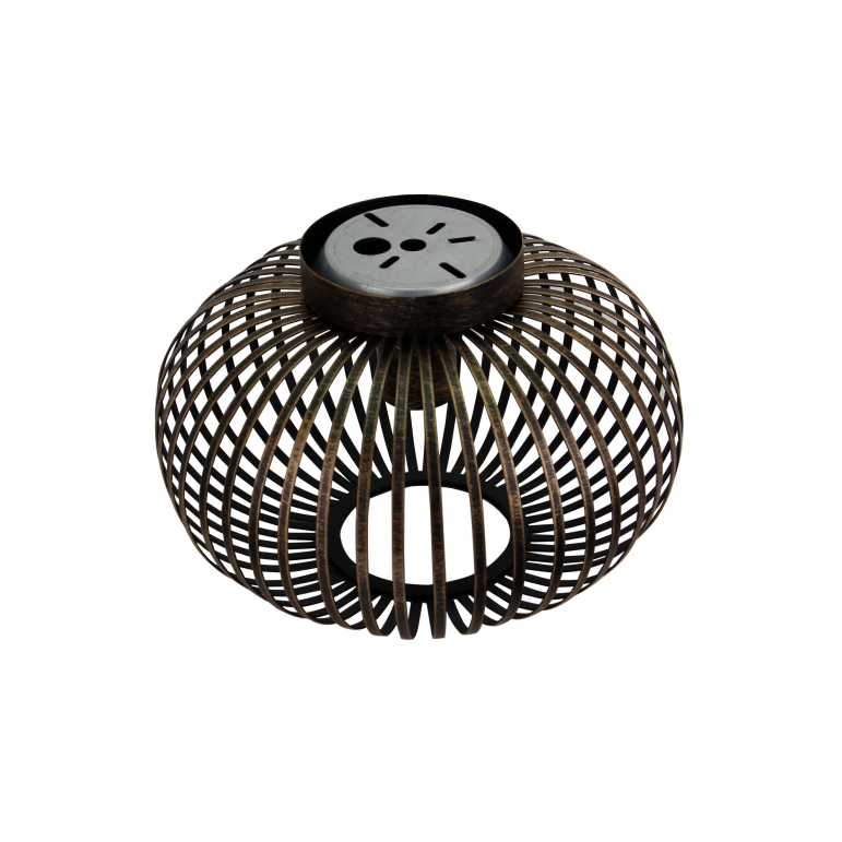 Die bronzefarbene Chericoni Curvato Deckenleuchte, Ø30 cm, 1-flammig, E27, sorgt für dekoratives und funktionales Licht.