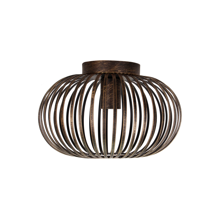 Chericoni Curvato Deckenleuchte, Ø30 cm, 1-flammig, E27, Bronze, ideal für klassische und moderne Wohnkonzepte.