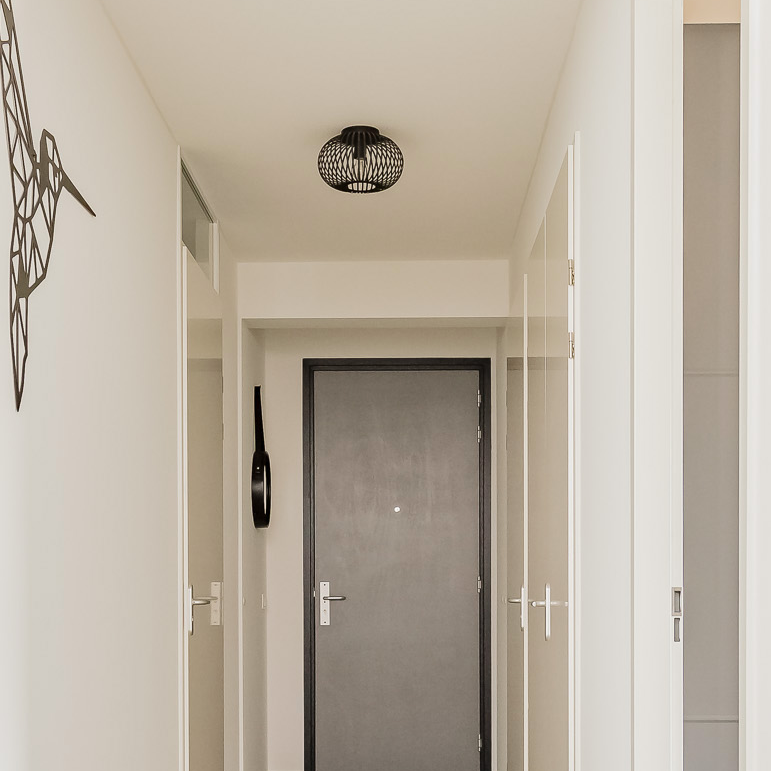 Chericoni Curvato Deckenleuchte, Ø30 cm, 1-flammig, E27, Schwarz, bringt moderne Eleganz in jeden Raum.