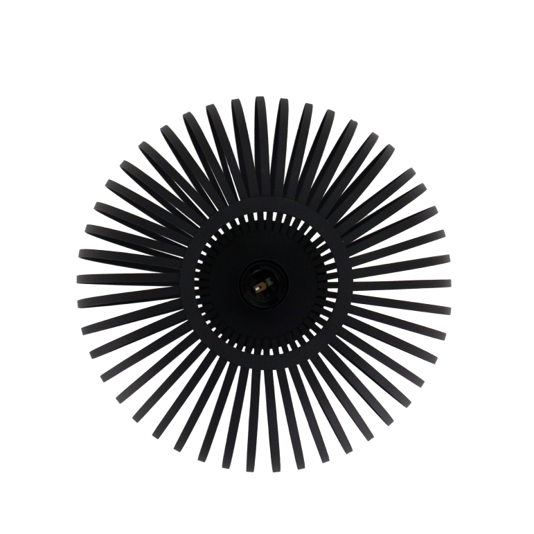 Die Chericoni Curvato Deckenleuchte, Ø30 cm, 1-flammig, E27, in Schwarz kombiniert edles Design mit funktionaler Lichttechnik.