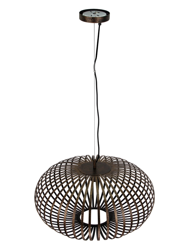 Hanglamp Chericoni Curvato, brons, Ø 60 cm, 1 lichtpunt, E27 fitting. Modern design voor sfeervolle interieurverlichting.