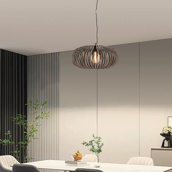 Hanglamp Chericoni Curvato, brons, Ø 60 cm, 1 lichtpunt, E27 fitting. Modern design voor sfeervolle interieurverlichting.