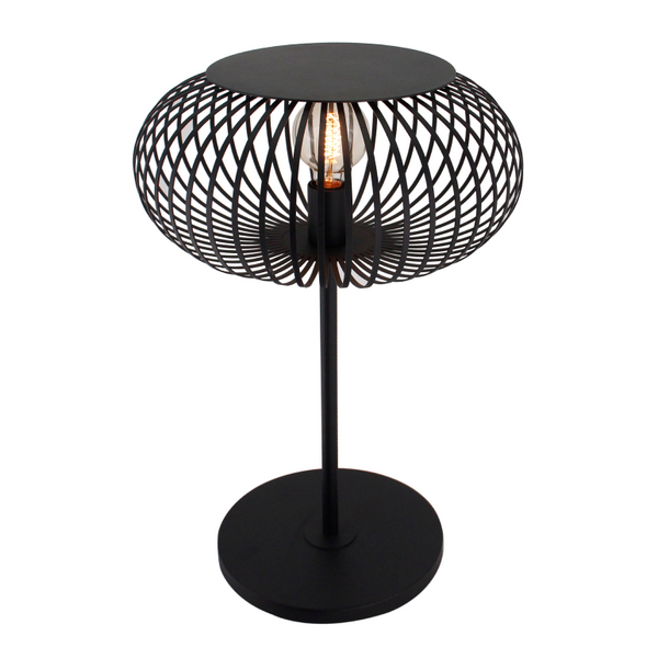 Elegante Chericoni Curvato Stehlampe, Ø40 cm, 1-flammig, E27, in Schwarz, variabel in der Höhe, passt sich jedem Raumdesign an.