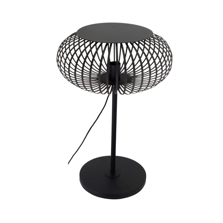 Die schwarze Chericoni Curvato Stehlampe, Ø40 cm, 1-flammig, E27, variabel in der Höhe, setzt elegante Lichtakzente in jedem Interieur.