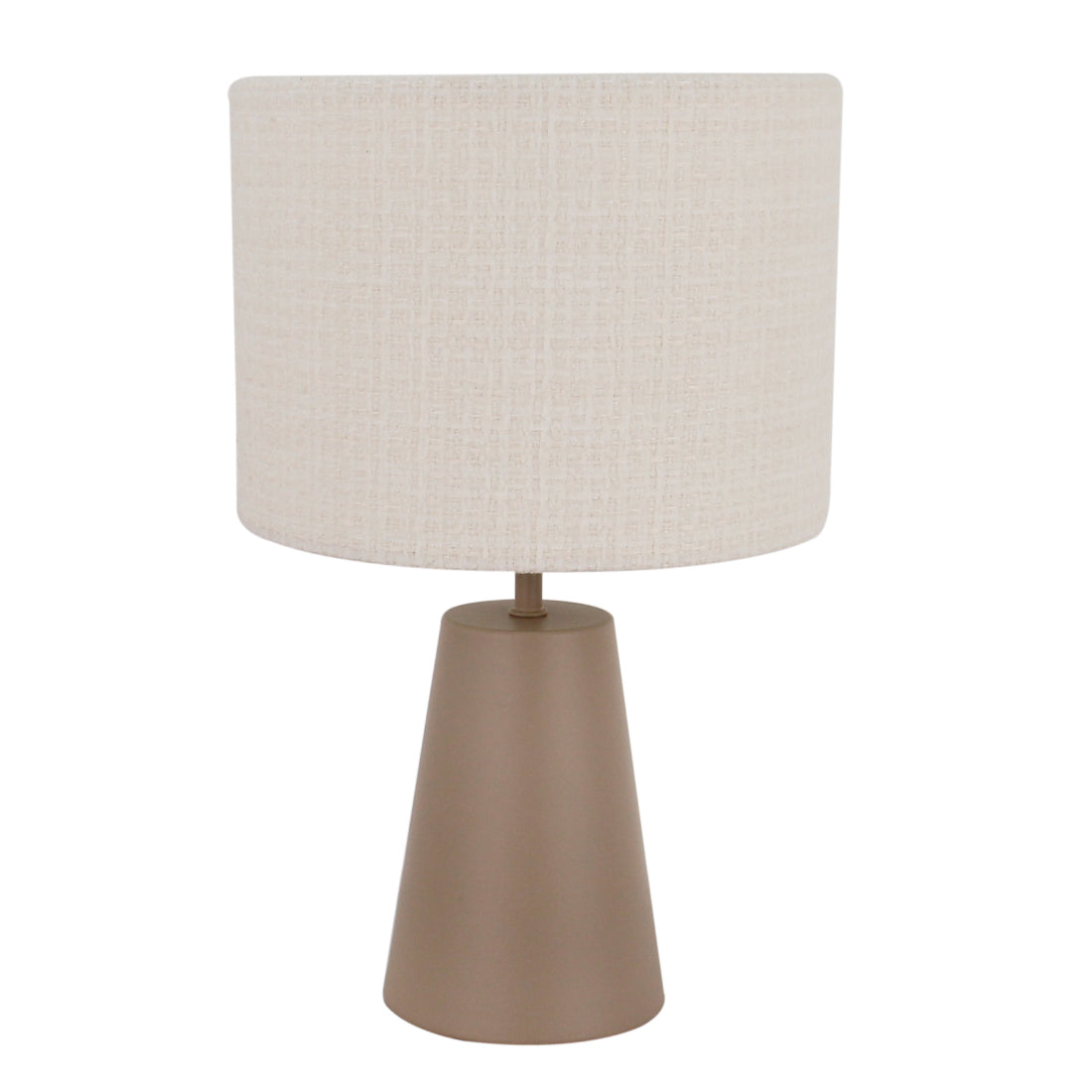 Chericoni Faro tafellamp – Ø20 cm – taupe en zand – 1 lichts – Japandi stijl