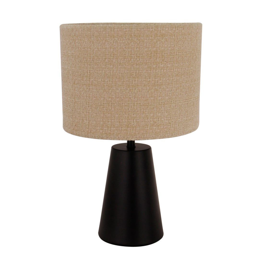 Faro tafellamp – compacte Japandi stijl – Chericoni – Ø20 cm – zwart en khaki