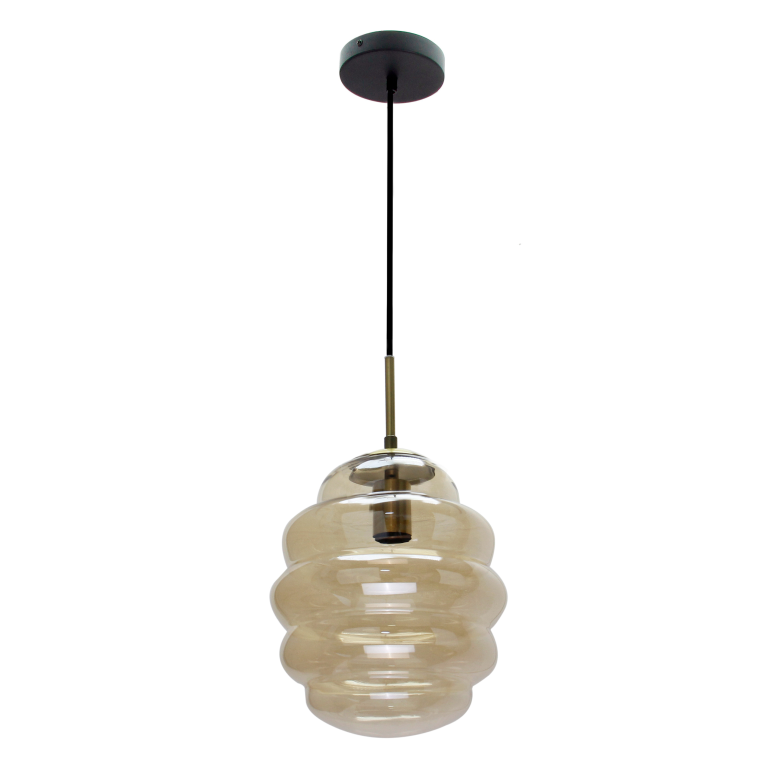 Design-Hängelampe Chericoni Favo, Ø18 cm, 1-flammig, aus edlem Glas, zeitlos elegant.