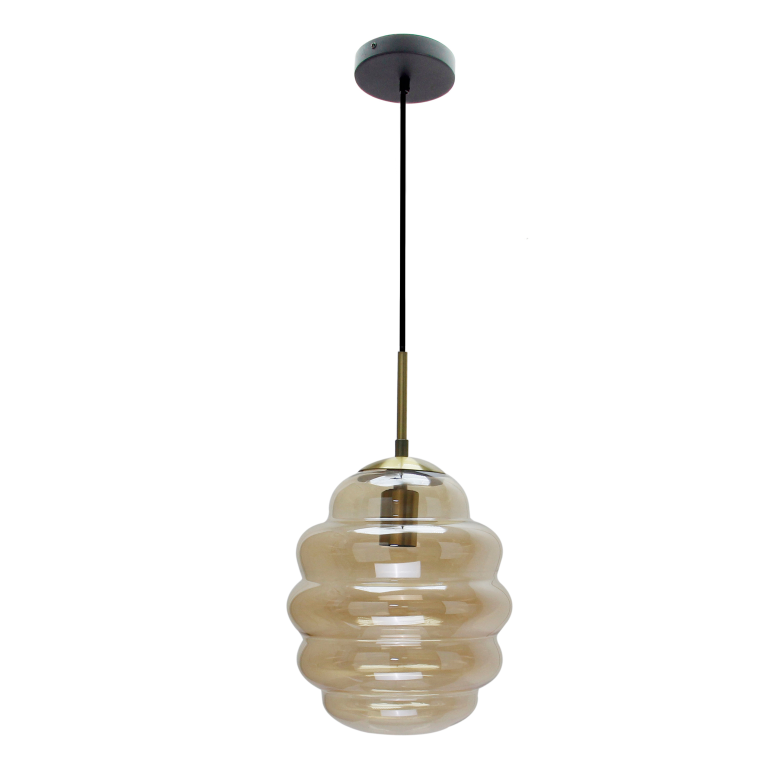 Glas-Hängelampe Chericoni Favo, Ø18 cm, 1-flammig, stilvolle Beleuchtung für Wohnräume.