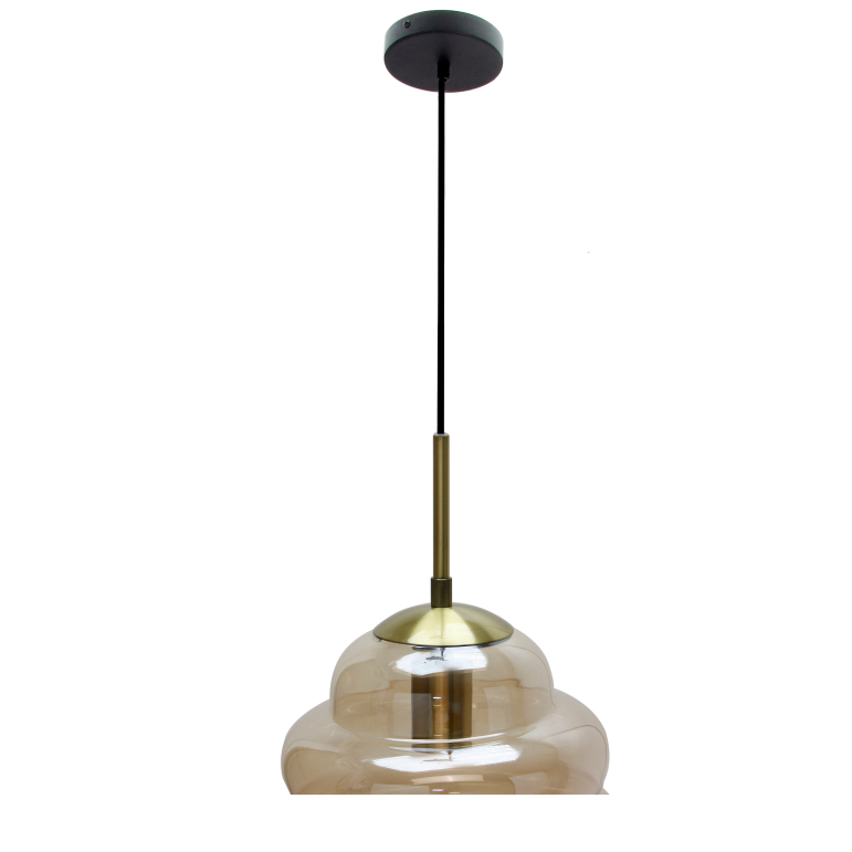 Moderne Glas-Hängelampe Chericoni Favo, Ø26 cm, 1-flammig, ideal für zeitgemäße Einrichtungen.