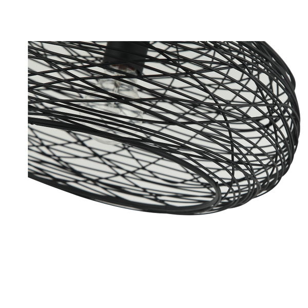 Chericoni Filo Sottile Deckenlampe, schwarz, Ø34 cm, 1-flammig, aus Eisen und Metall, stilvoll und funktional.