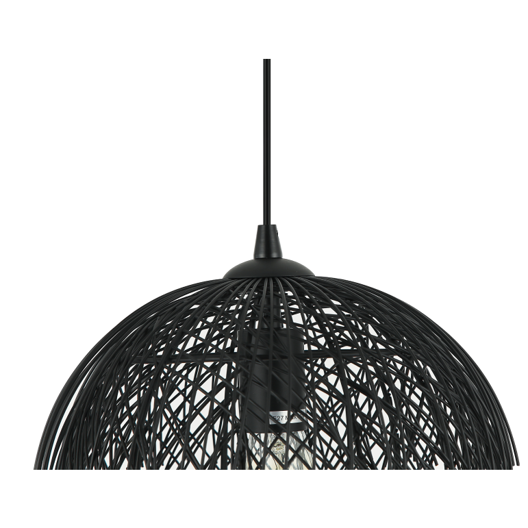 Moderne schwarze Hängelampe Chericoni Filo Sottile, Ø32 cm, 1-flammig, aus Eisen und Metall gefertigt.