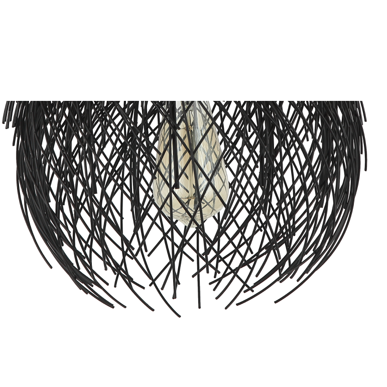 Chericoni Filo Sottile Pendelleuchte, schwarz, Ø32 cm, 1-flammig, Eisen und Metall, stilvolle Innenbeleuchtung.