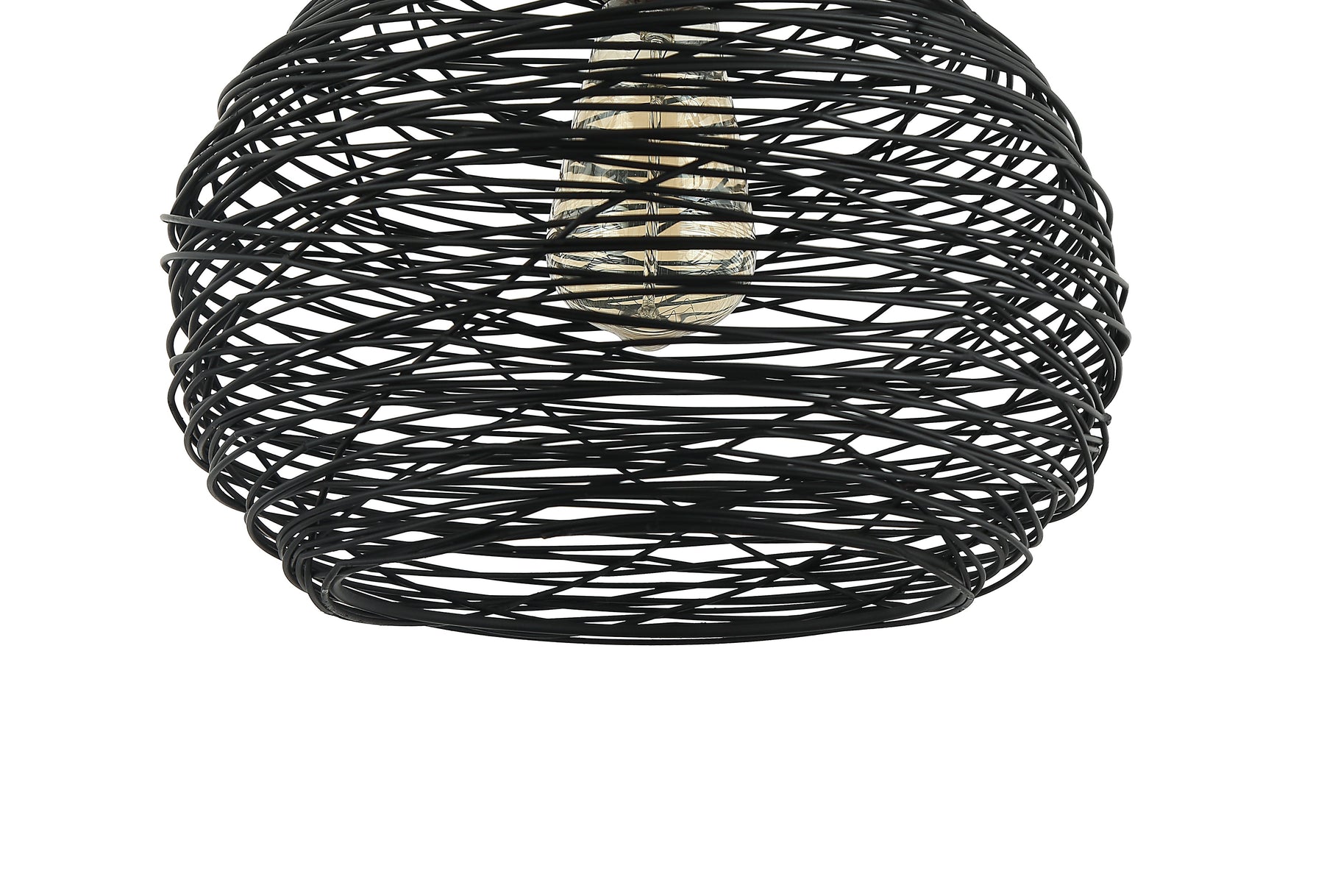 Chericoni Filo Sottile Hanglamp, 1 lichts, Ø25 cm, zwart, gemaakt van ijzer en metaal, met een verfijnd en modern design.