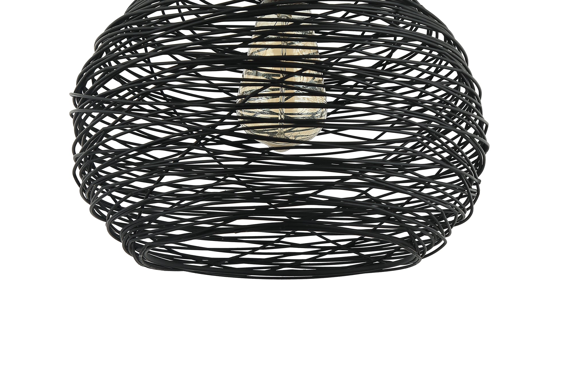 Chericoni Filo Sottile Hanglamp, 1 lichts, Ø25 cm, zwart, gemaakt van ijzer en metaal, met een verfijnd en modern design.