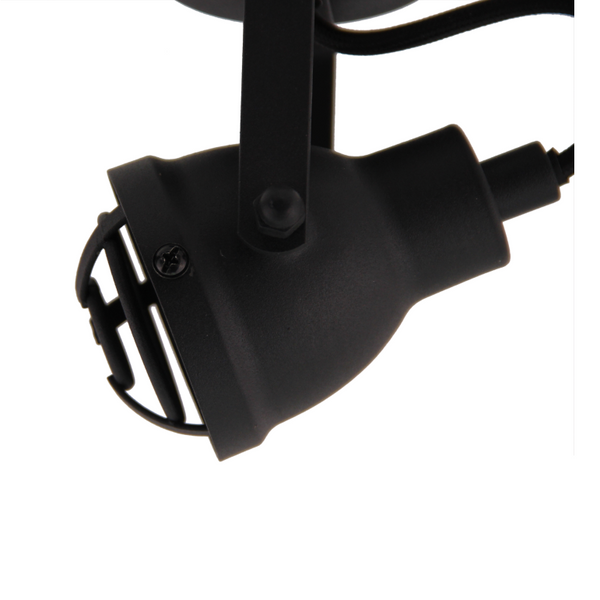 Chericoni Industria plafondspot, 1-lichts, zwart design, Ø7 cm, geschikt voor GU10 lampen.